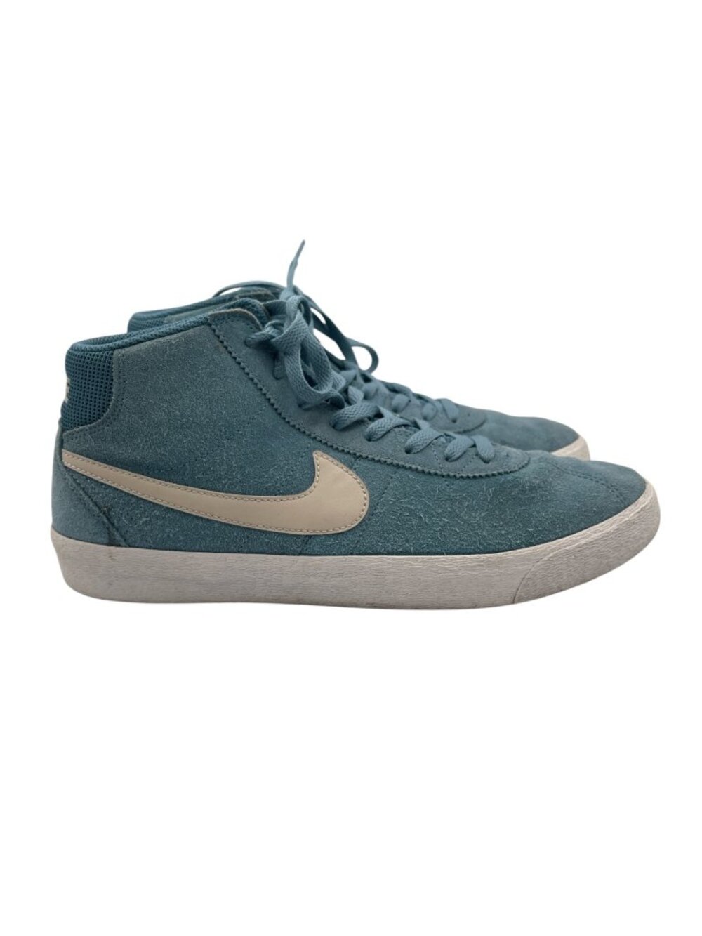 Nike SB Bruin Hi WomenSize 12.5 Shoes Sneaker DR0126 400 Noise Aqua Summit White
